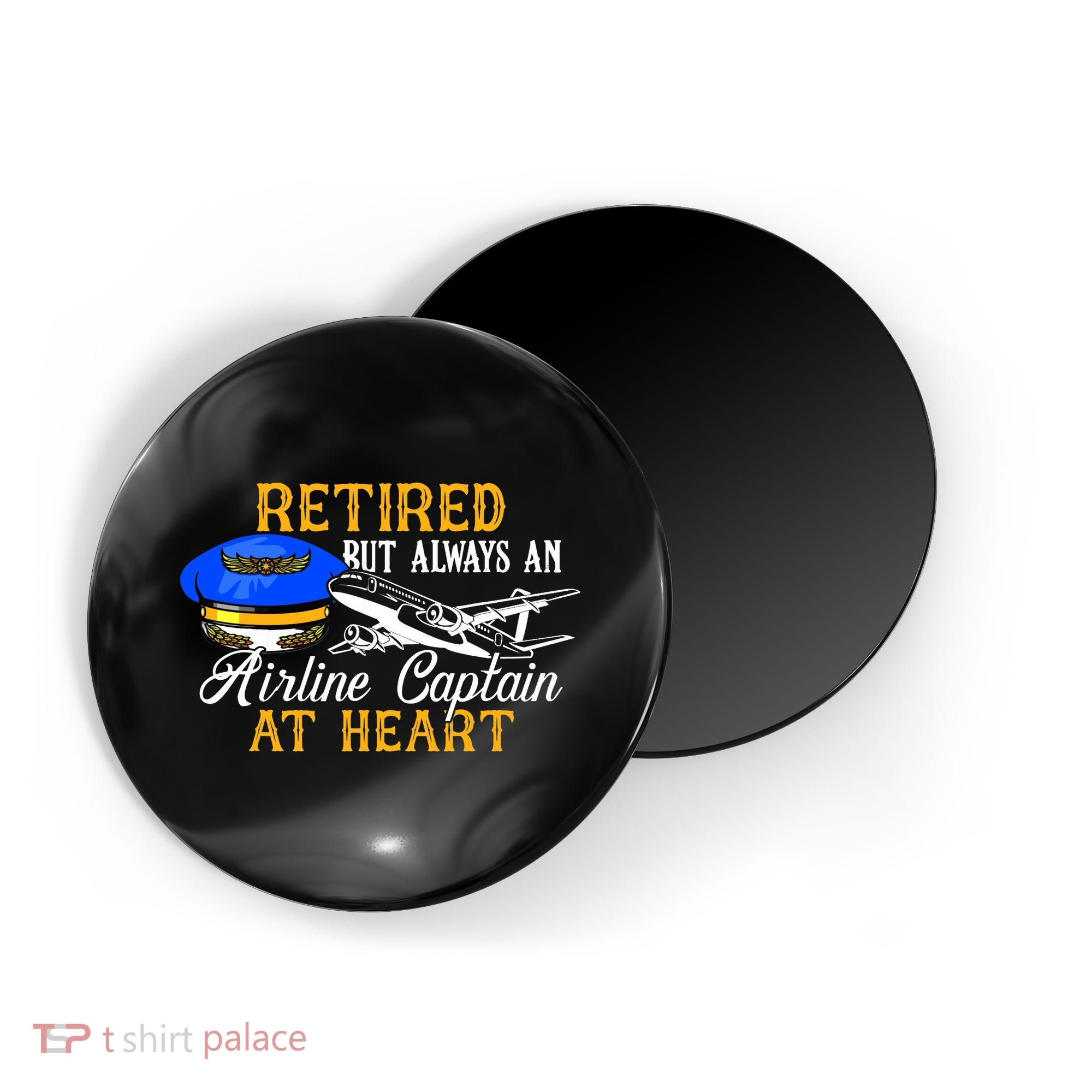 Retired Airline Captain Pilot Retirement Gift Magnet