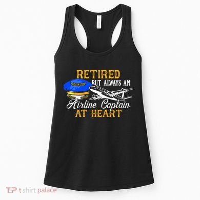 Retired Airline Captain Pilot Retirement Gift Women's Tank Top