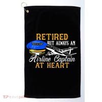 Retired Airline Captain Pilot Retirement Gift Golf Towel thumb 0