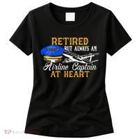 Retired Airline Captain Pilot Retirement Gift Women's T-Shirt thumb 0