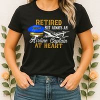Retired Airline Captain Pilot Retirement Gift Women's T-Shirt thumb 2