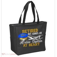 Retired Airline Captain Pilot Retirement Gift Tote Bag thumb 2