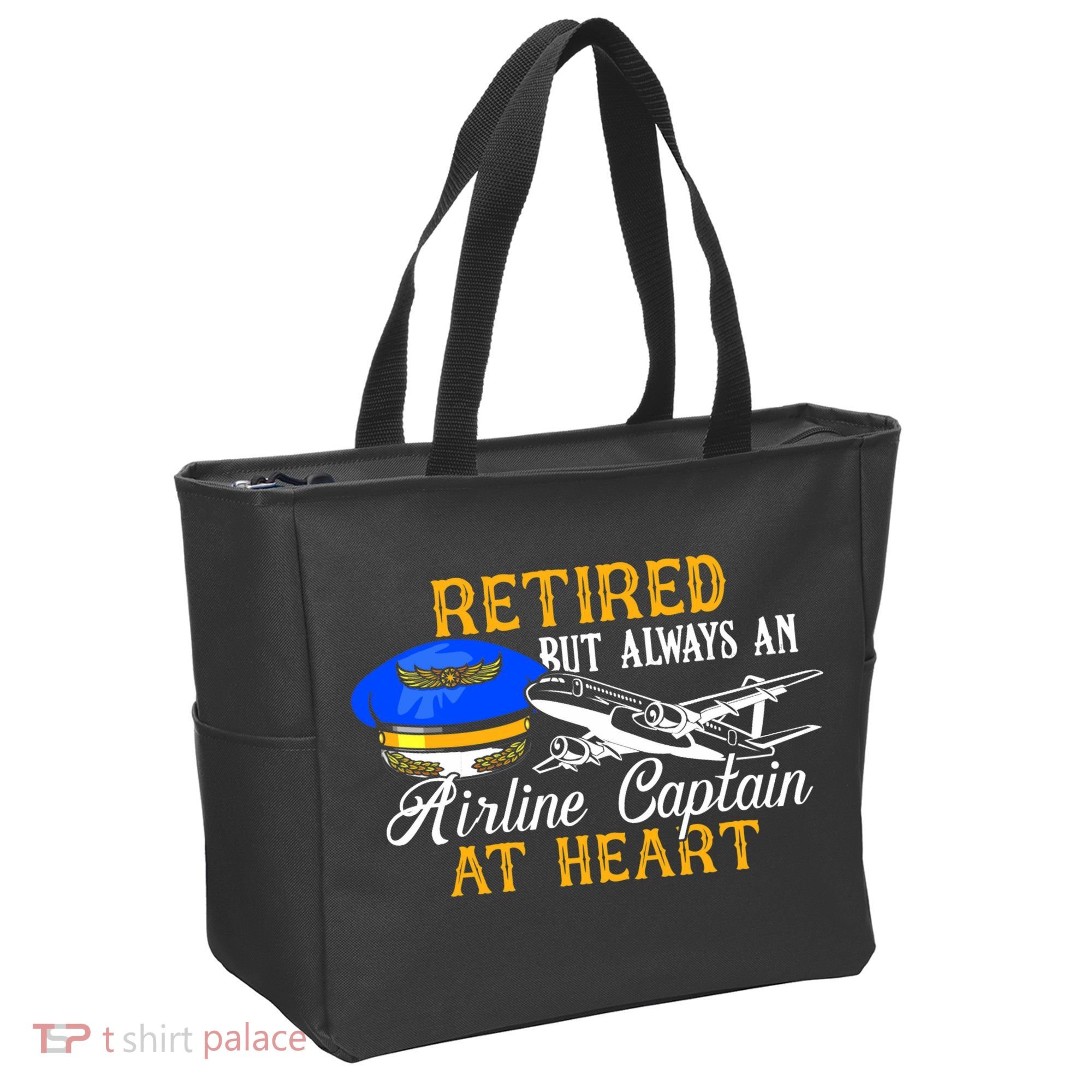 Retired Airline Captain Pilot Retirement Gift Tote Bag