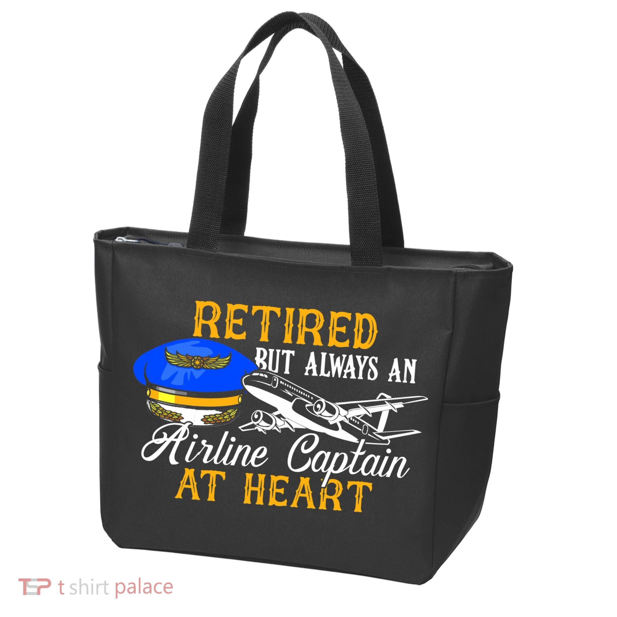 Retired Airline Captain Pilot Retirement Gift Tote Bag