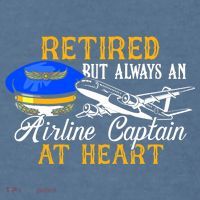 Retired Airline Captain Pilot Retirement Gift Comfort Colors Garment-Dyed Hooded Sweatshirt thumb 2