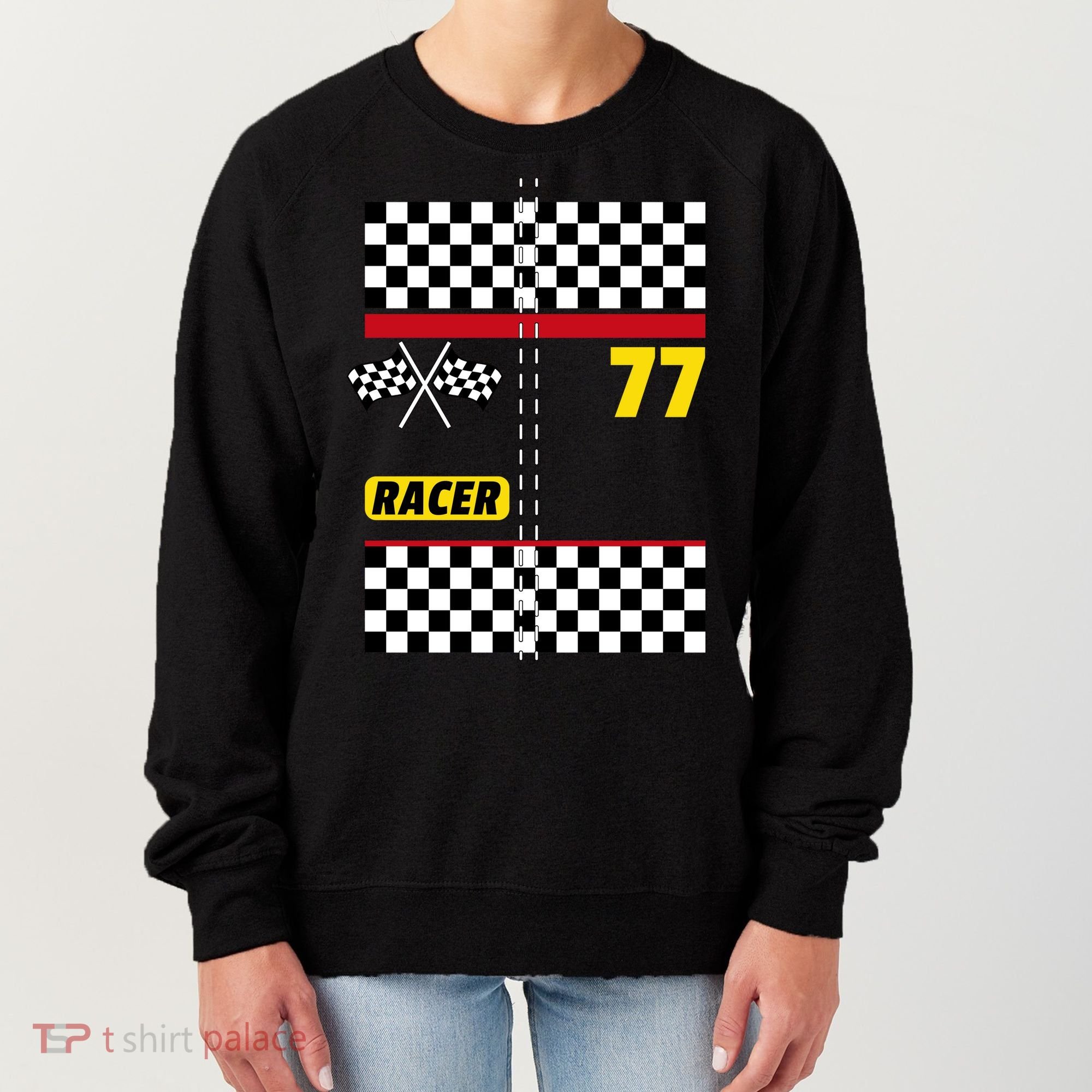 Race Car Driver Costume For Halloween Women's Sweatshirt