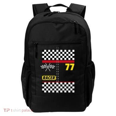 Race Car Driver Costume For Halloween Backpack
