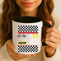 Race Car Driver Costume For Halloween Coffee Mug thumb 3