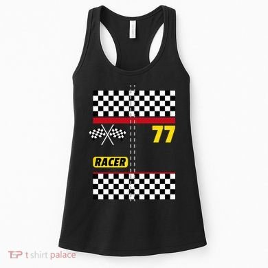 Race Car Driver Costume For Halloween Women's Tank Top