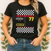 Race Car Driver Costume For Halloween Women's T-Shirt thumb 2
