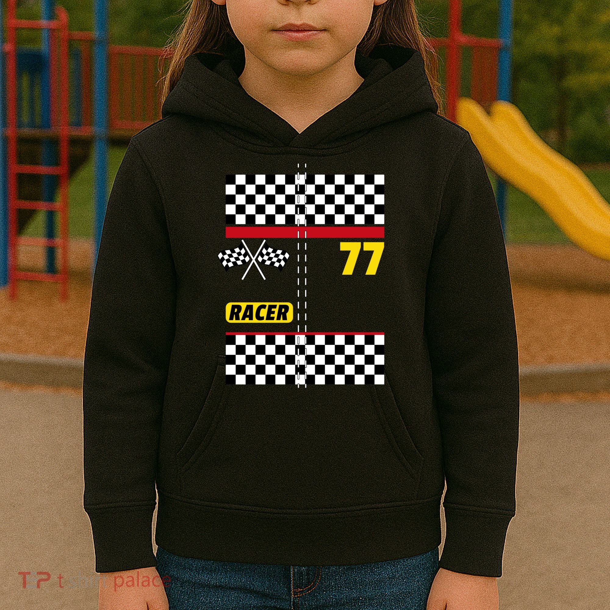 Race Car Driver Costume For Halloween Kids Hoodie