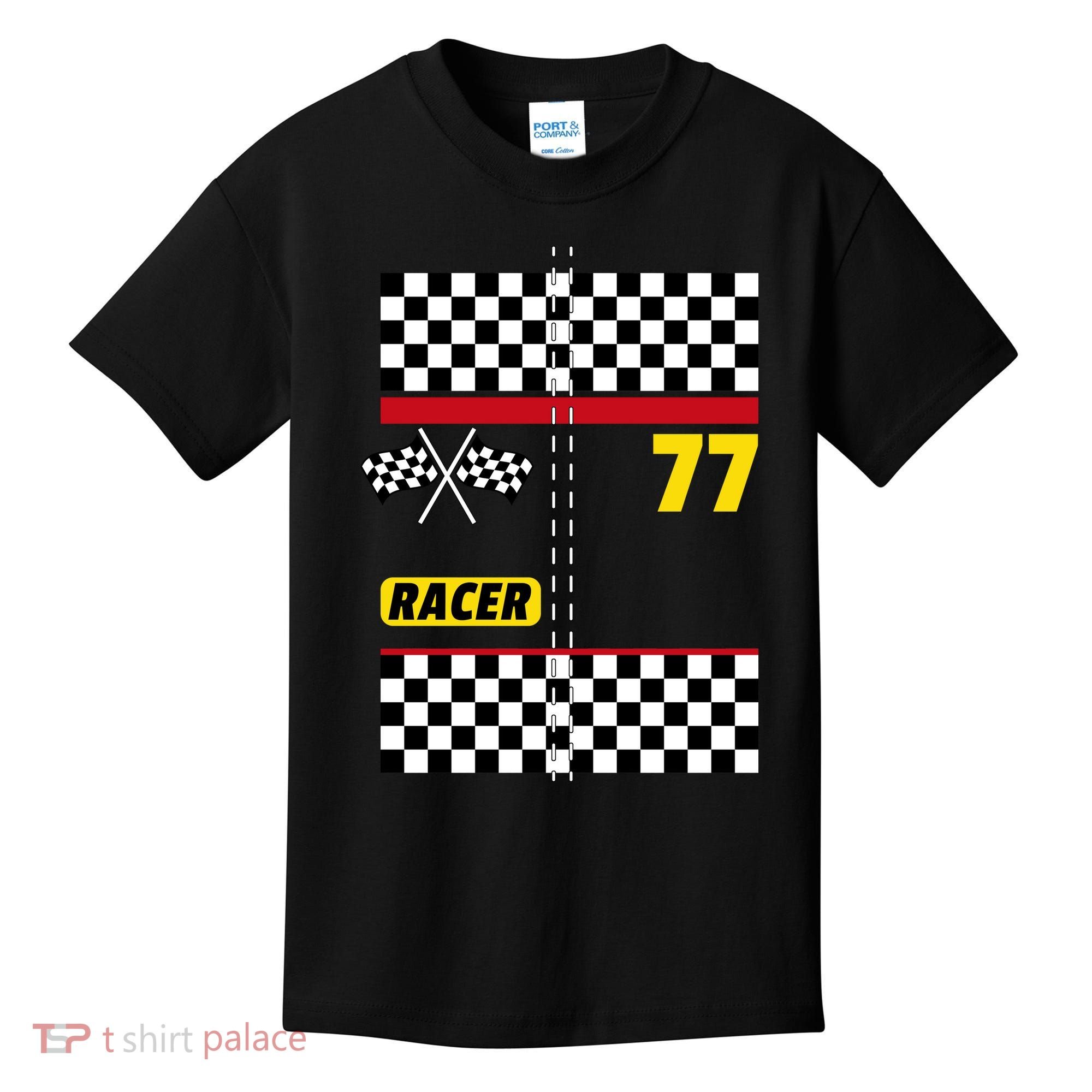 Race Car Driver Costume For Halloween Kids T-Shirt