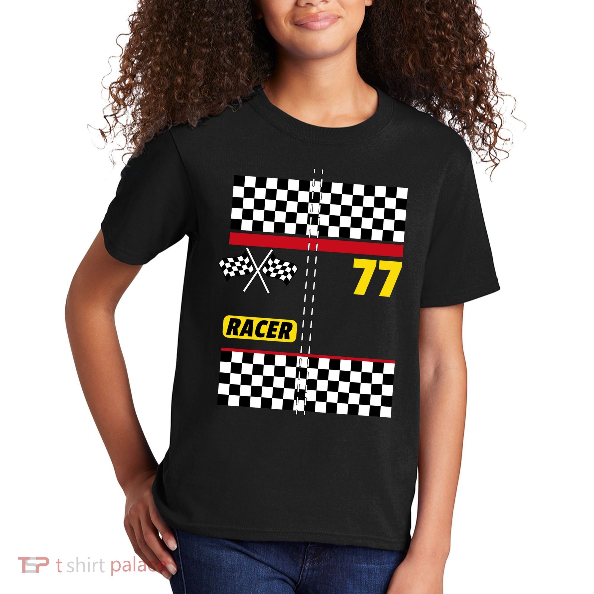 Race Car Driver Costume For Halloween Kids T-Shirt