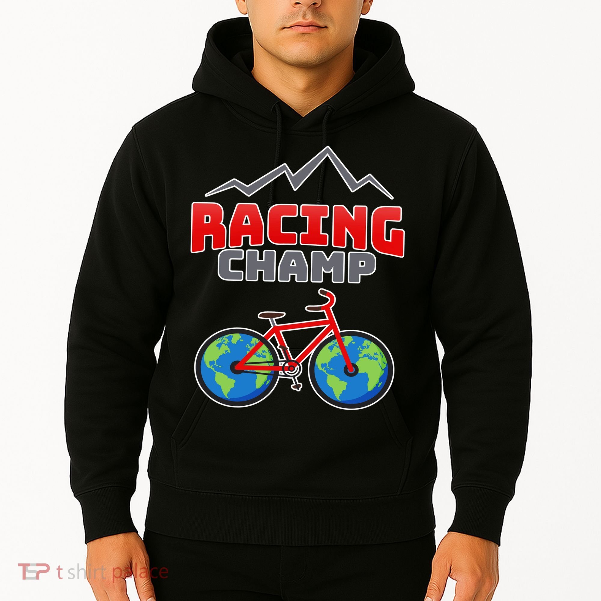 Racing Champ Bicycle Bikers Hoodie