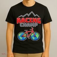 Racing Champ Bicycle Bikers T-Shirt thumb 3