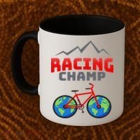 Racing Champ Bicycle Bikers Coffee Mug thumb 2