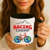 Racing Champ Bicycle Bikers Coffee Mug thumb 3