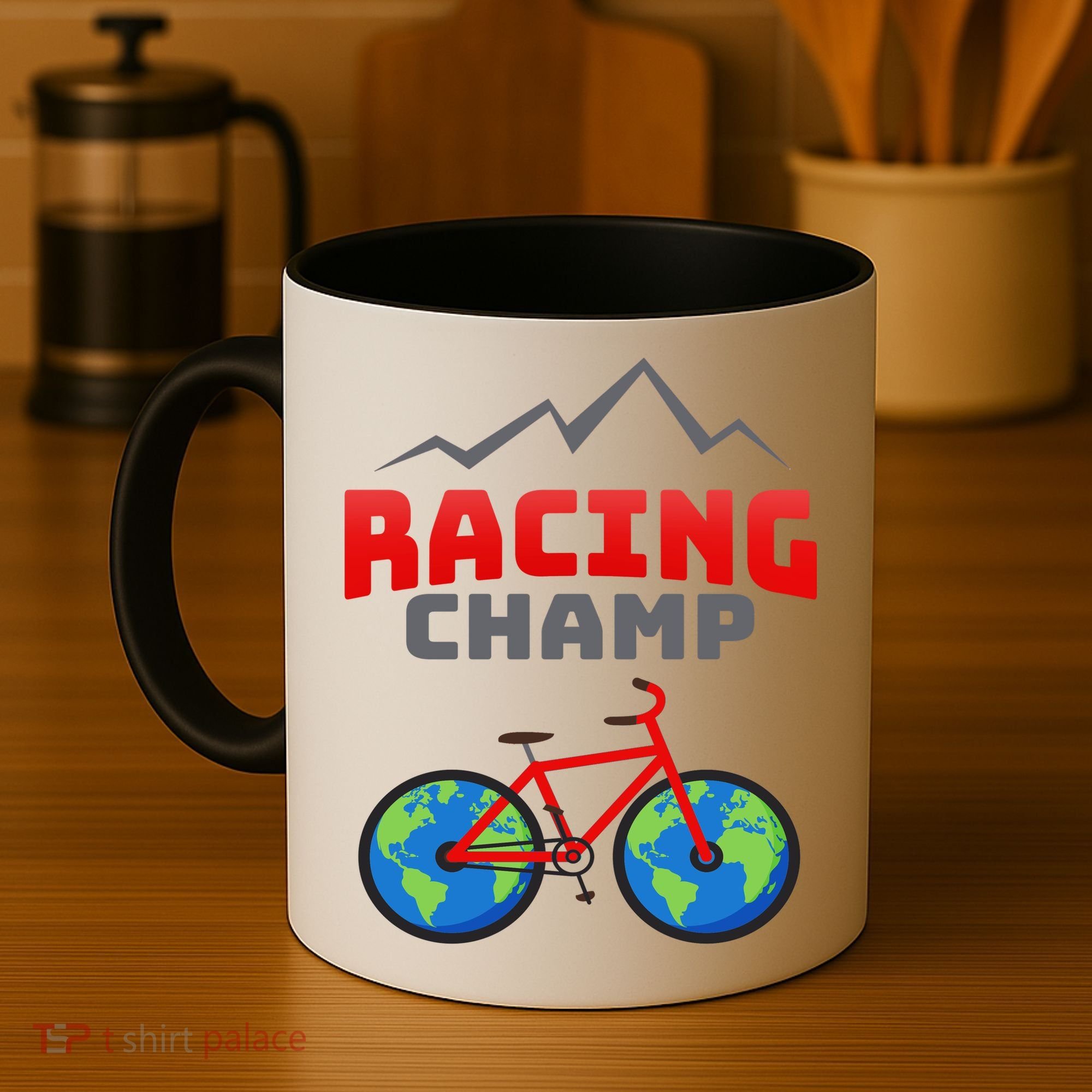 Racing Champ Bicycle Bikers Coffee Mug