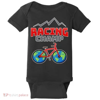 Racing Champ Bicycle Bikers Baby Bodysuit
