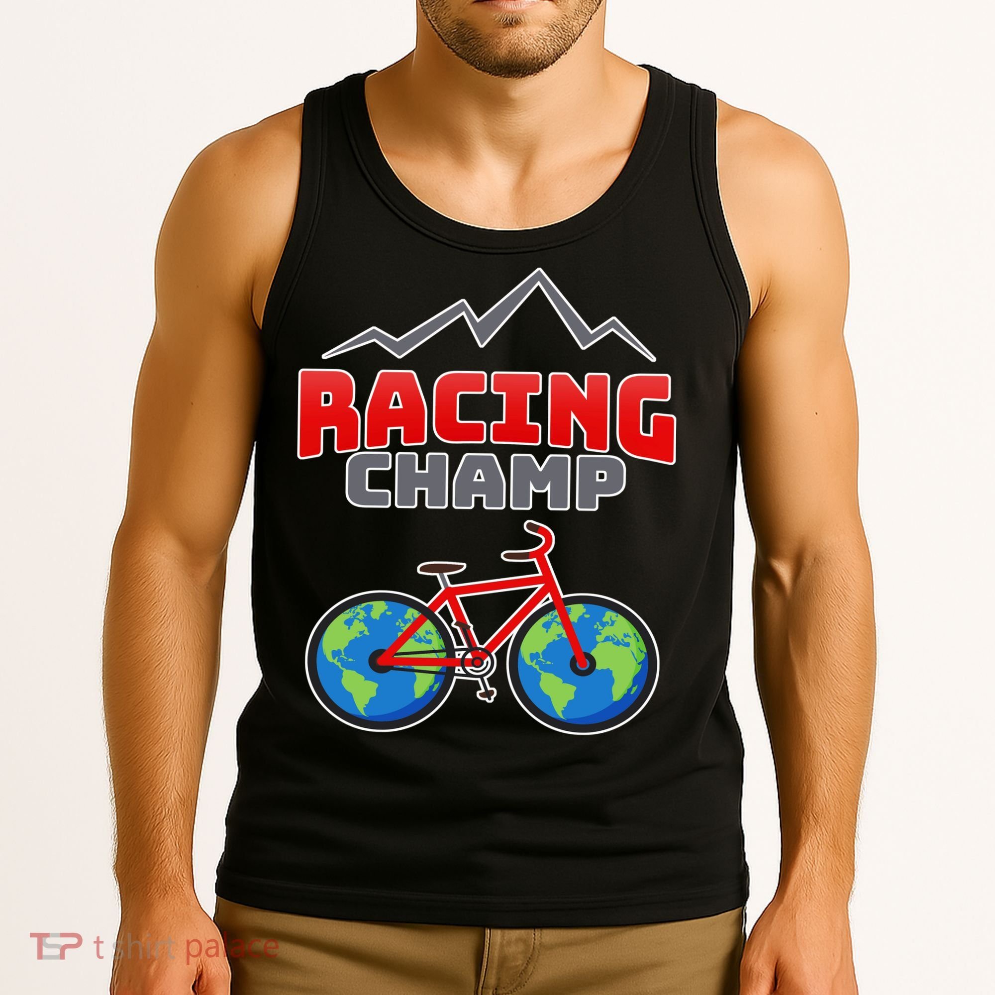 Racing Champ Bicycle Bikers Tank Top