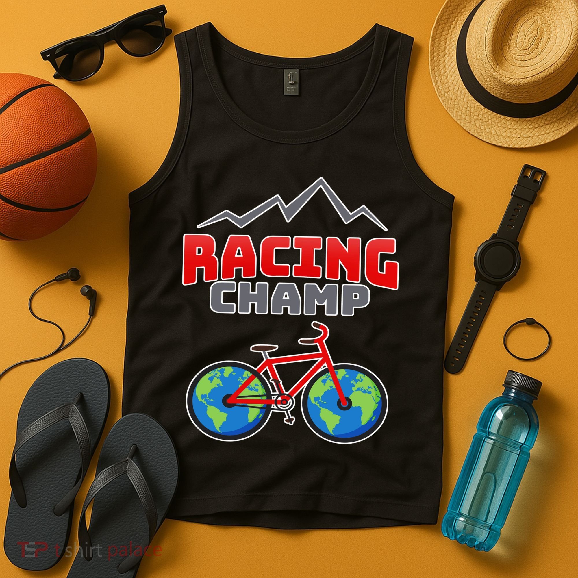 Racing Champ Bicycle Bikers Tank Top
