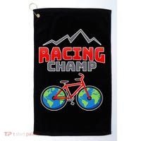 Racing Champ Bicycle Bikers Golf Towel thumb 0