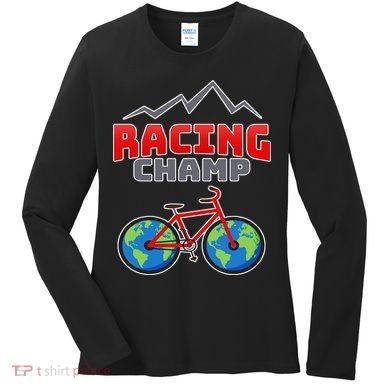 Racing Champ Bicycle Bikers Women's Long Sleeve Shirt