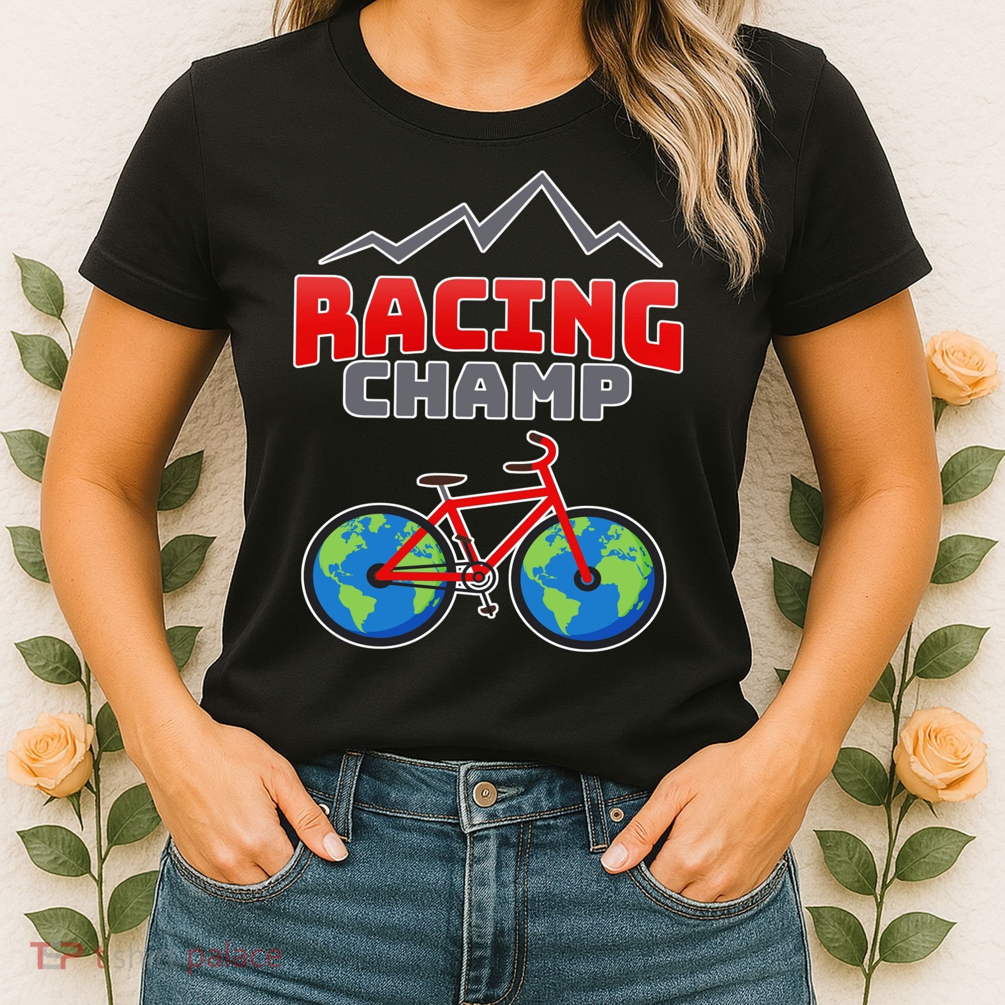 Racing Champ Bicycle Bikers Women's T-Shirt
