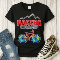 Racing Champ Bicycle Bikers Women's T-Shirt thumb 3