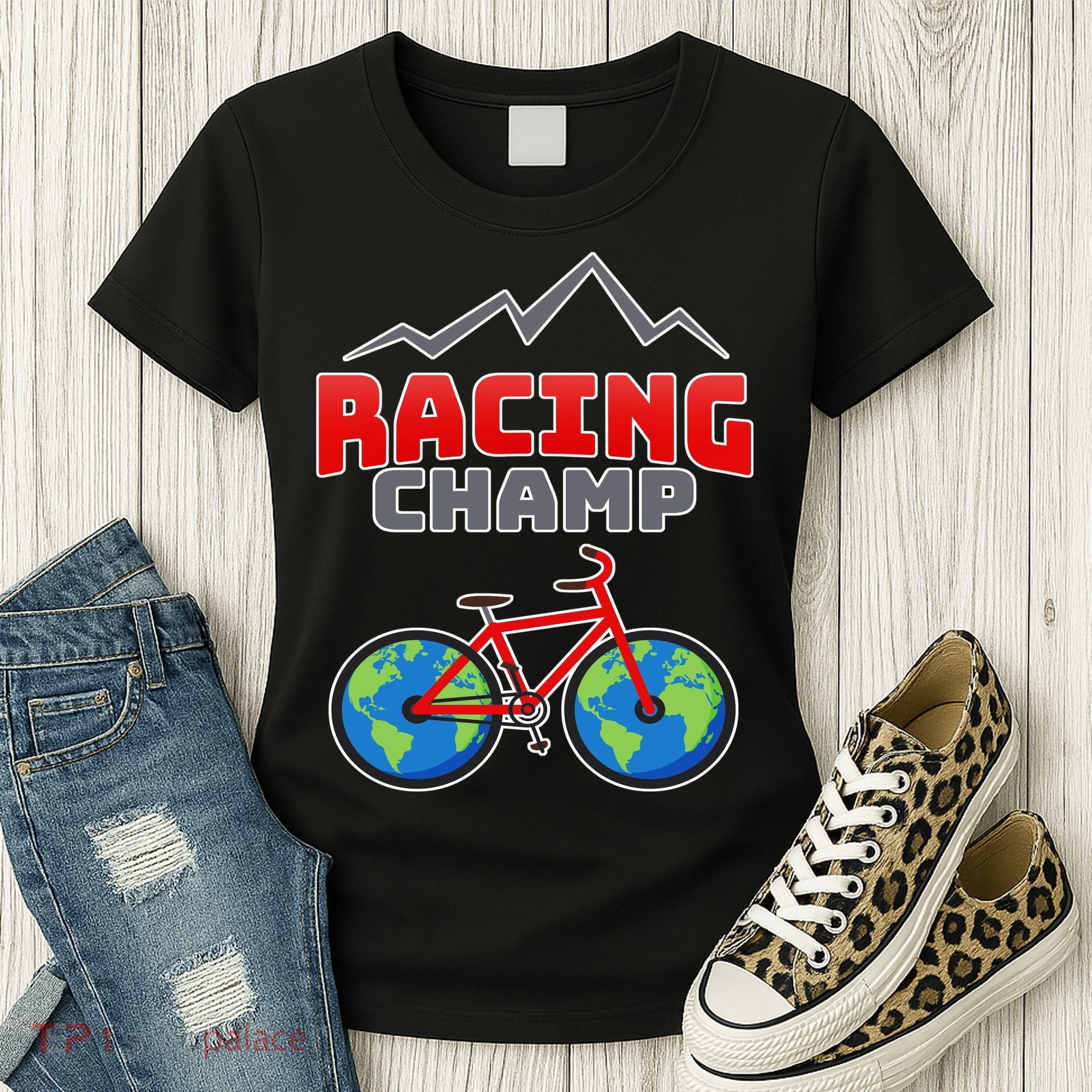 Racing Champ Bicycle Bikers Women's T-Shirt