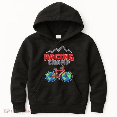 Racing Champ Bicycle Bikers Kids Hoodie