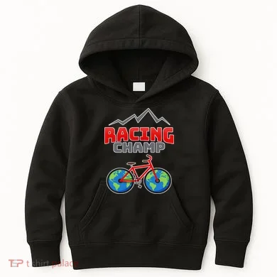 Racing Champ Bicycle Bikers Kids Hoodie