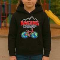 Racing Champ Bicycle Bikers Kids Hoodie thumb 3