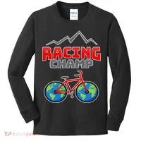 Racing Champ Bicycle Bikers Kids Long Sleeve Shirt thumb 0