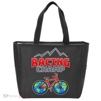 Racing Champ Bicycle Bikers Tote Bag