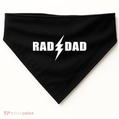 Rad Dad Lightning Logo USA-Made Doggie Bandana