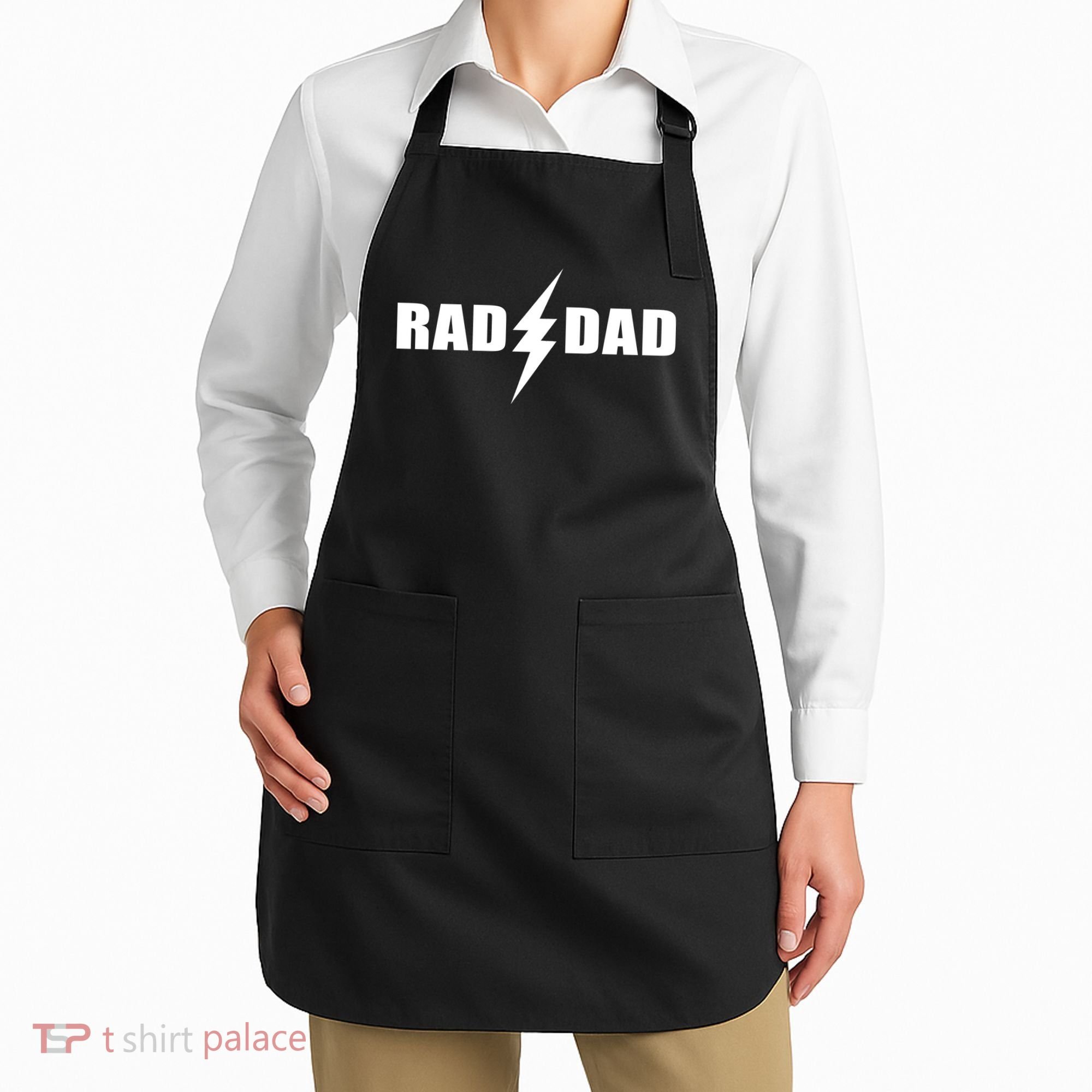 Rad Dad Lightning Logo Apron