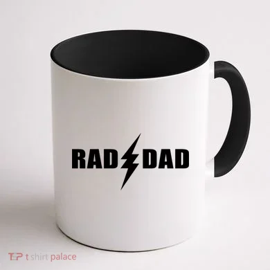 Rad Dad Lightning Logo Coffee Mug back