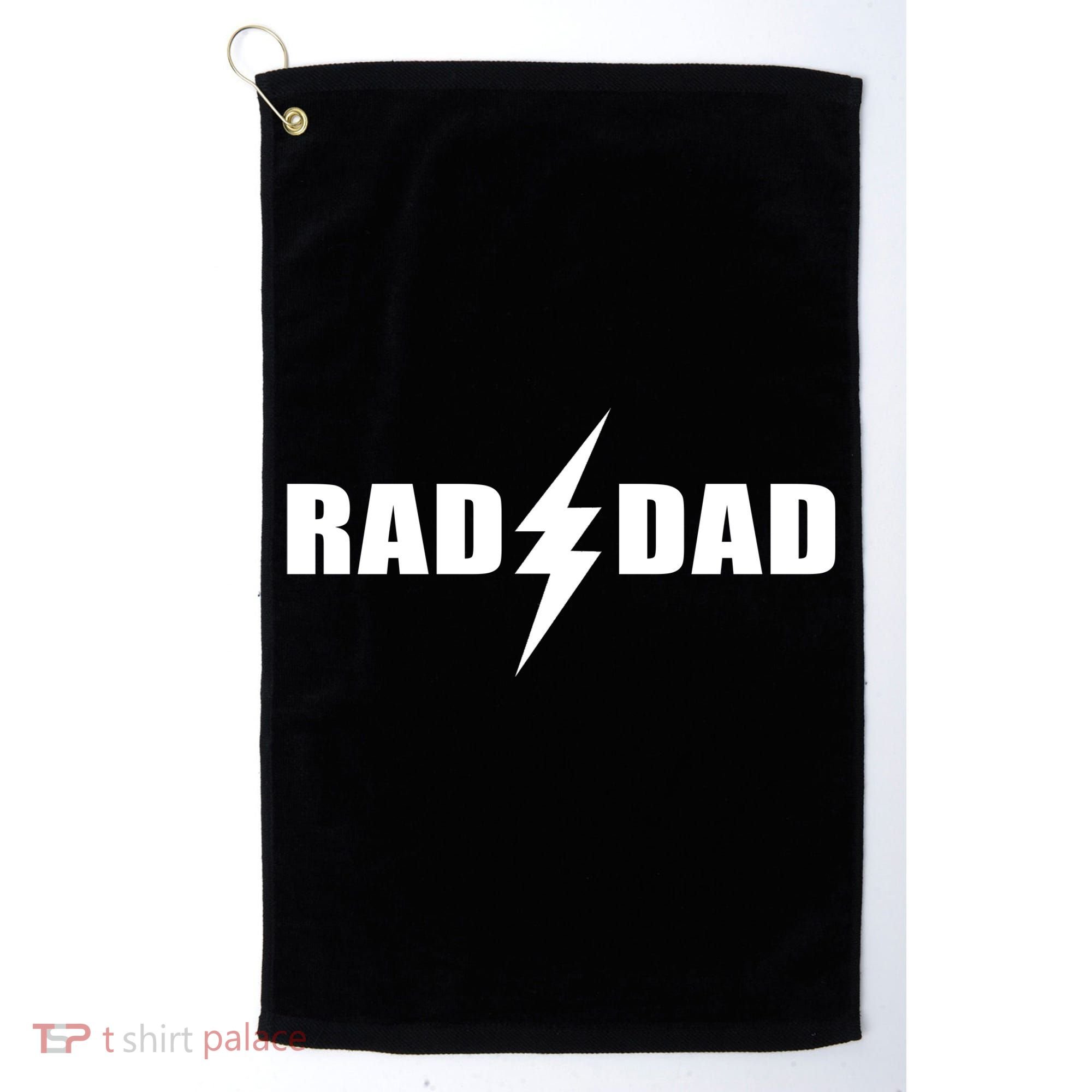 Rad Dad Lightning Logo Golf Towel