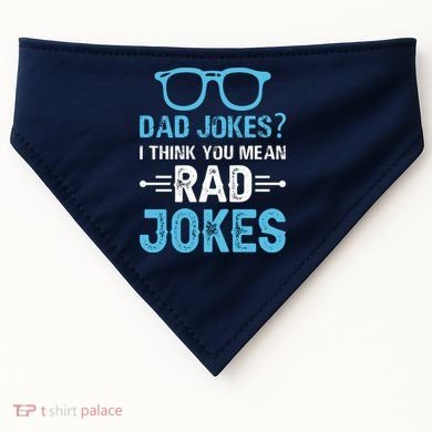 Rad Jokes Funny Dad Joke USA-Made Doggie Bandana