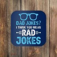 Rad Jokes Funny Dad Joke Coaster thumb 0