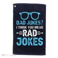 Rad Jokes Funny Dad Joke Golf Towel thumb 0