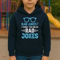 Rad Jokes Funny Dad Joke Kids Hoodie thumb 3