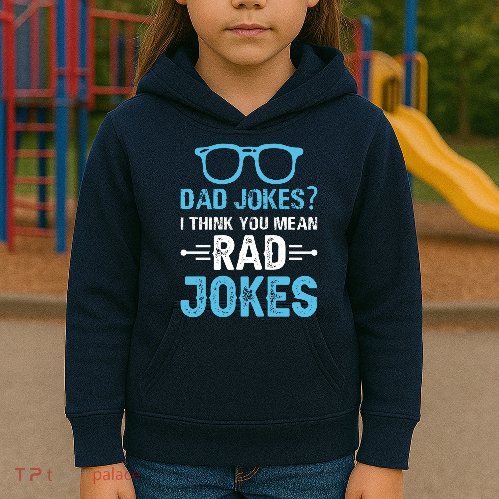 Rad Jokes Funny Dad Joke Kids Hoodie