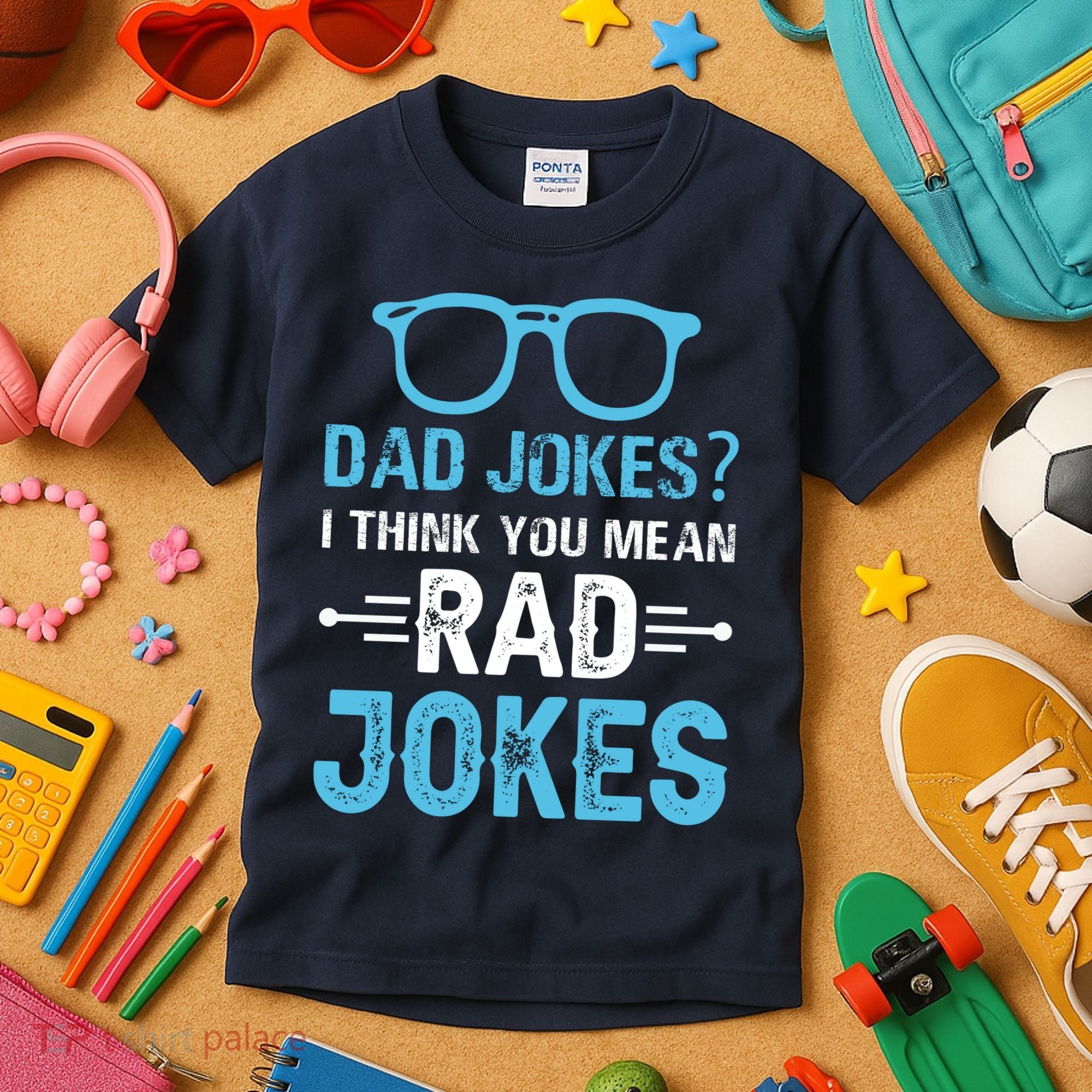 Rad Jokes Funny Dad Joke Kids T-Shirt