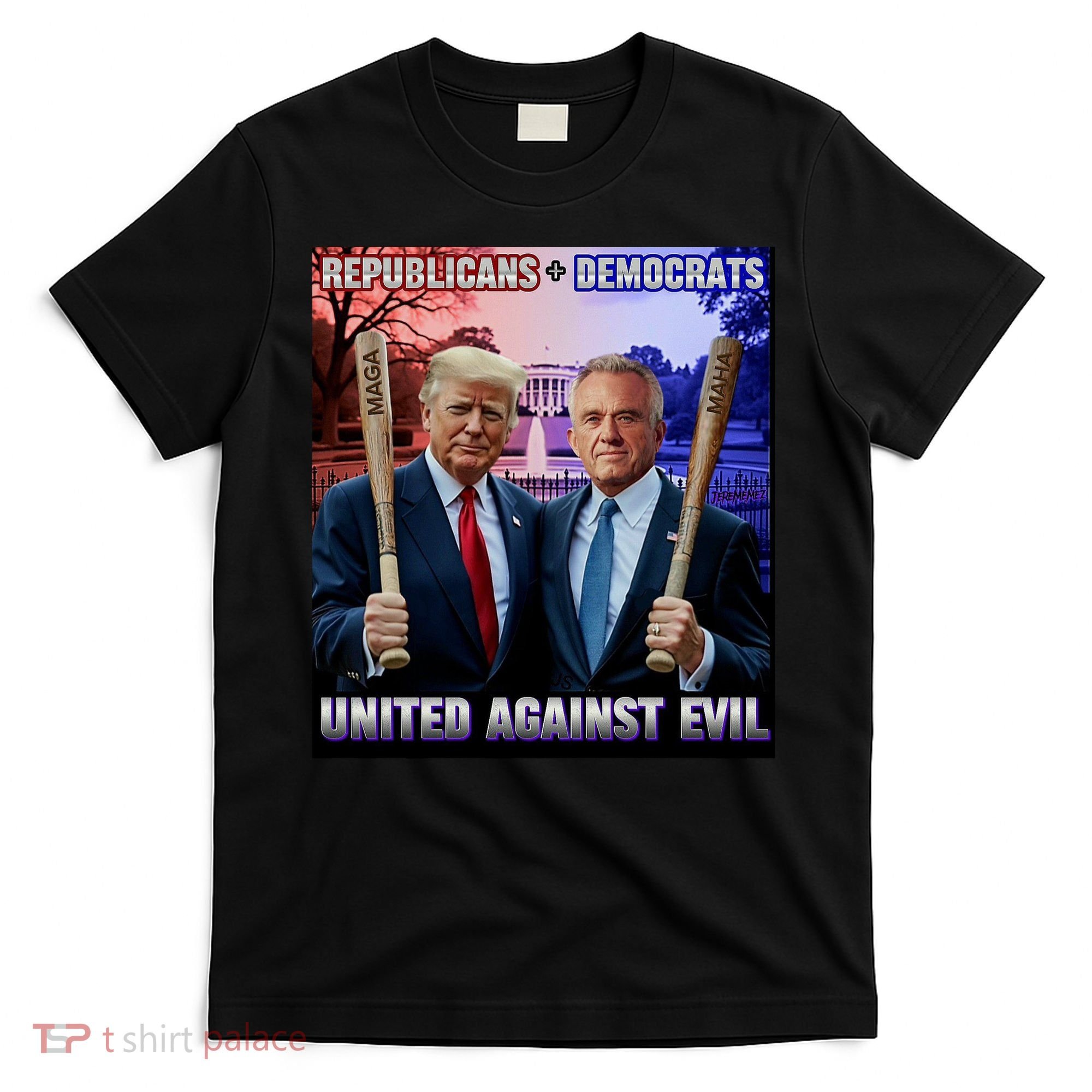 Republicans And Democrats United Against Evil Donald Trump Robert F Kennedy T-Shirt