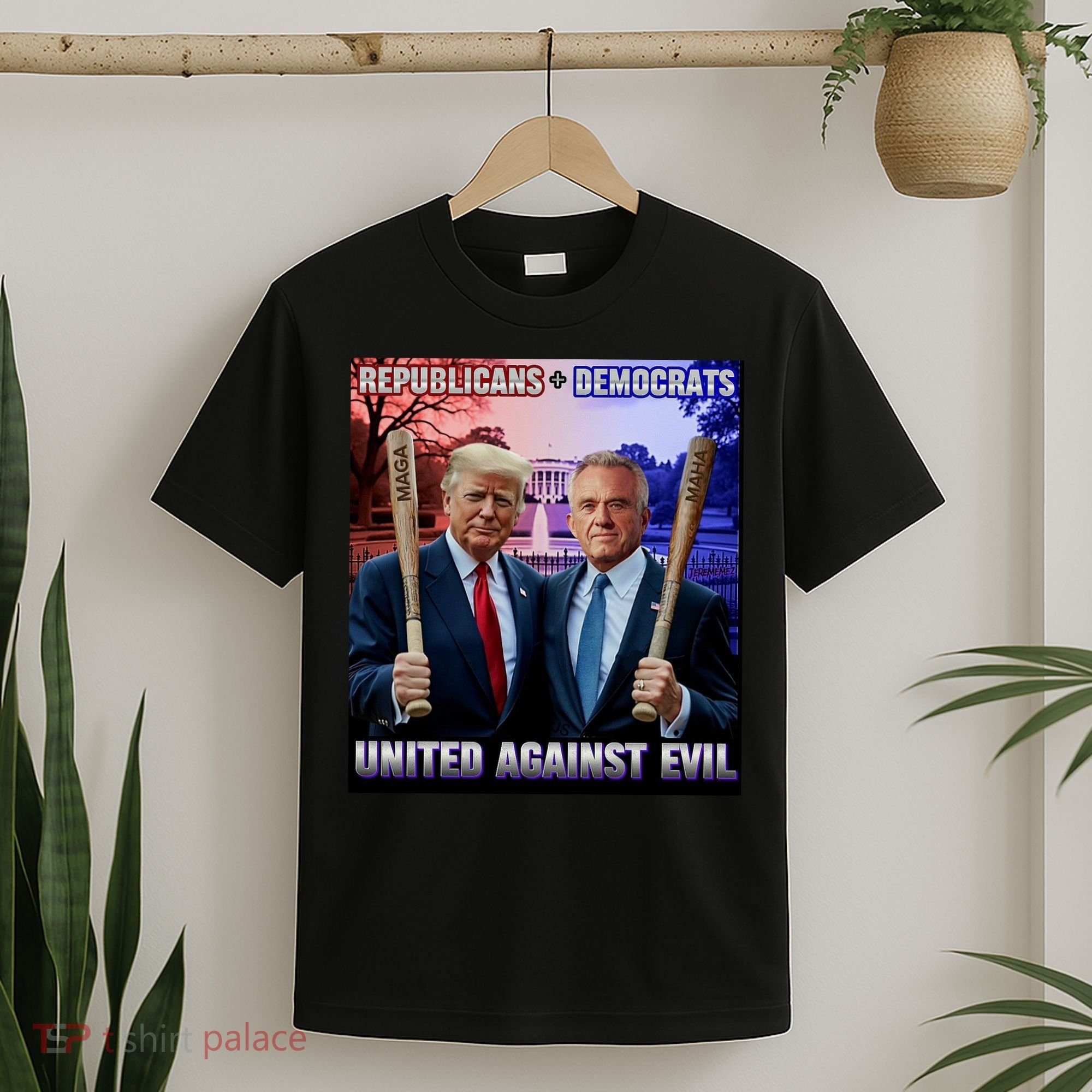 Republicans And Democrats United Against Evil Donald Trump Robert F Kennedy T-Shirt