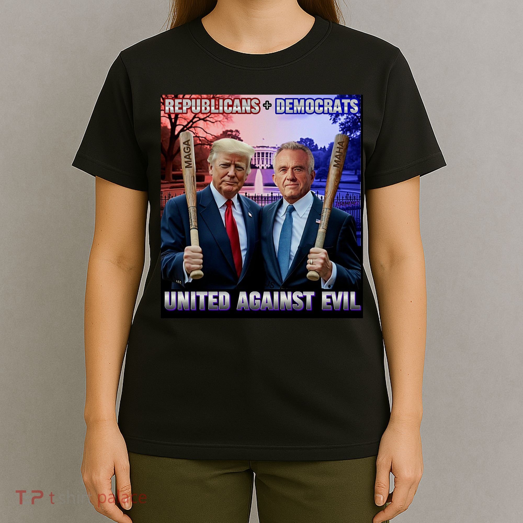 Republicans And Democrats United Against Evil Donald Trump Robert F Kennedy T-Shirt