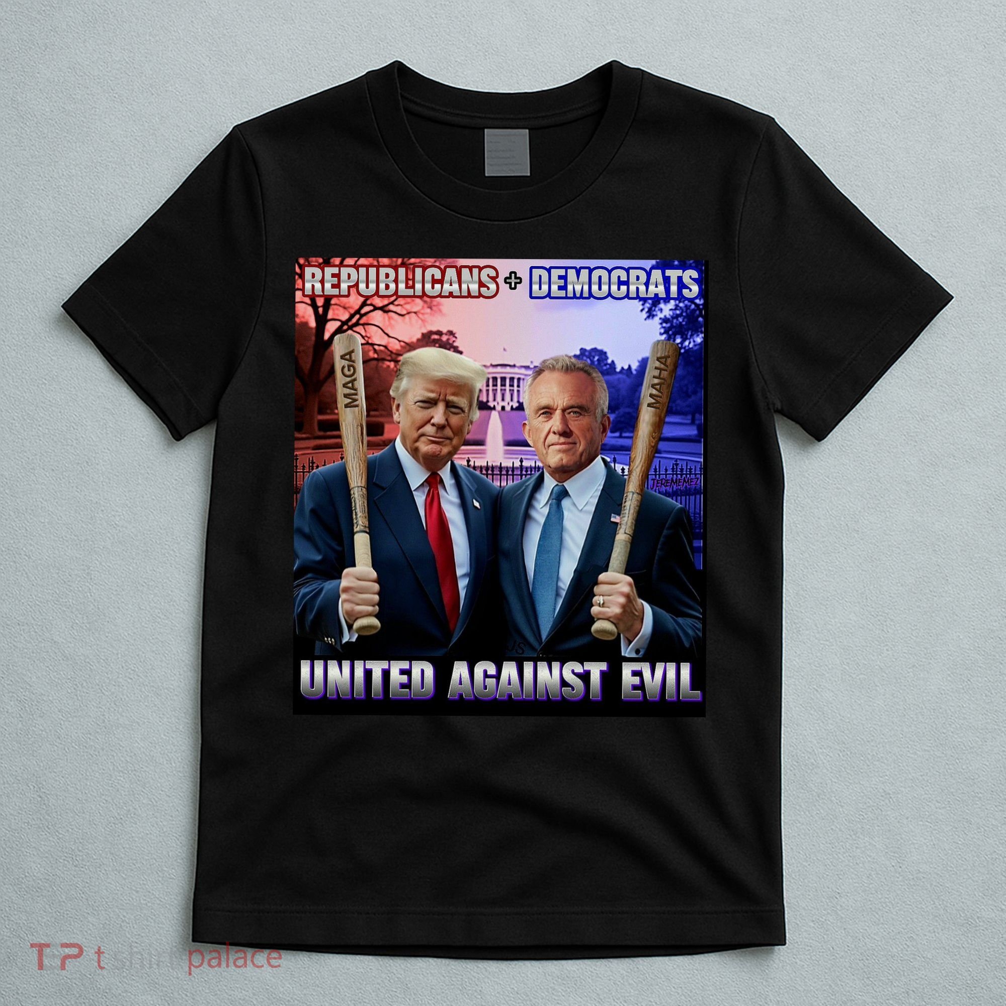 Republicans And Democrats United Against Evil Donald Trump Robert F Kennedy T-Shirt