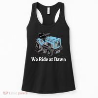 Ride At Dawn Tractor Enthusiast Dad Grandpa Women's Tank Top thumb 0